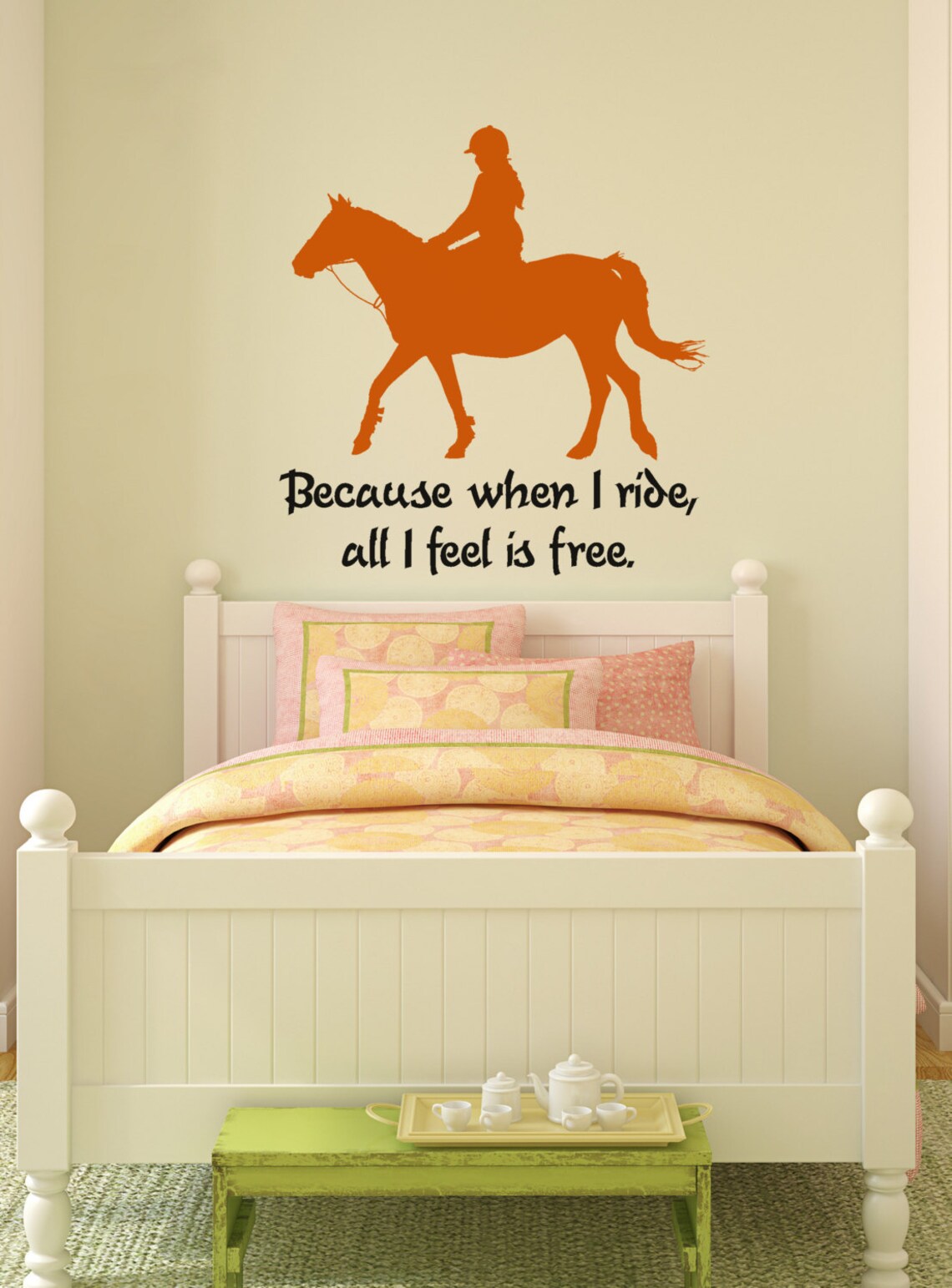 Horse Wall Decal Horse Rider Quote Sticker Pony Wall Words Etsy
