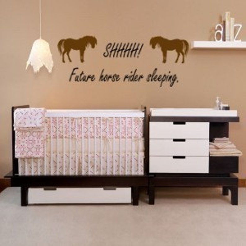 Horse Nursery Horse Decal Pony Quote Wall Words Baby Girl Etsy