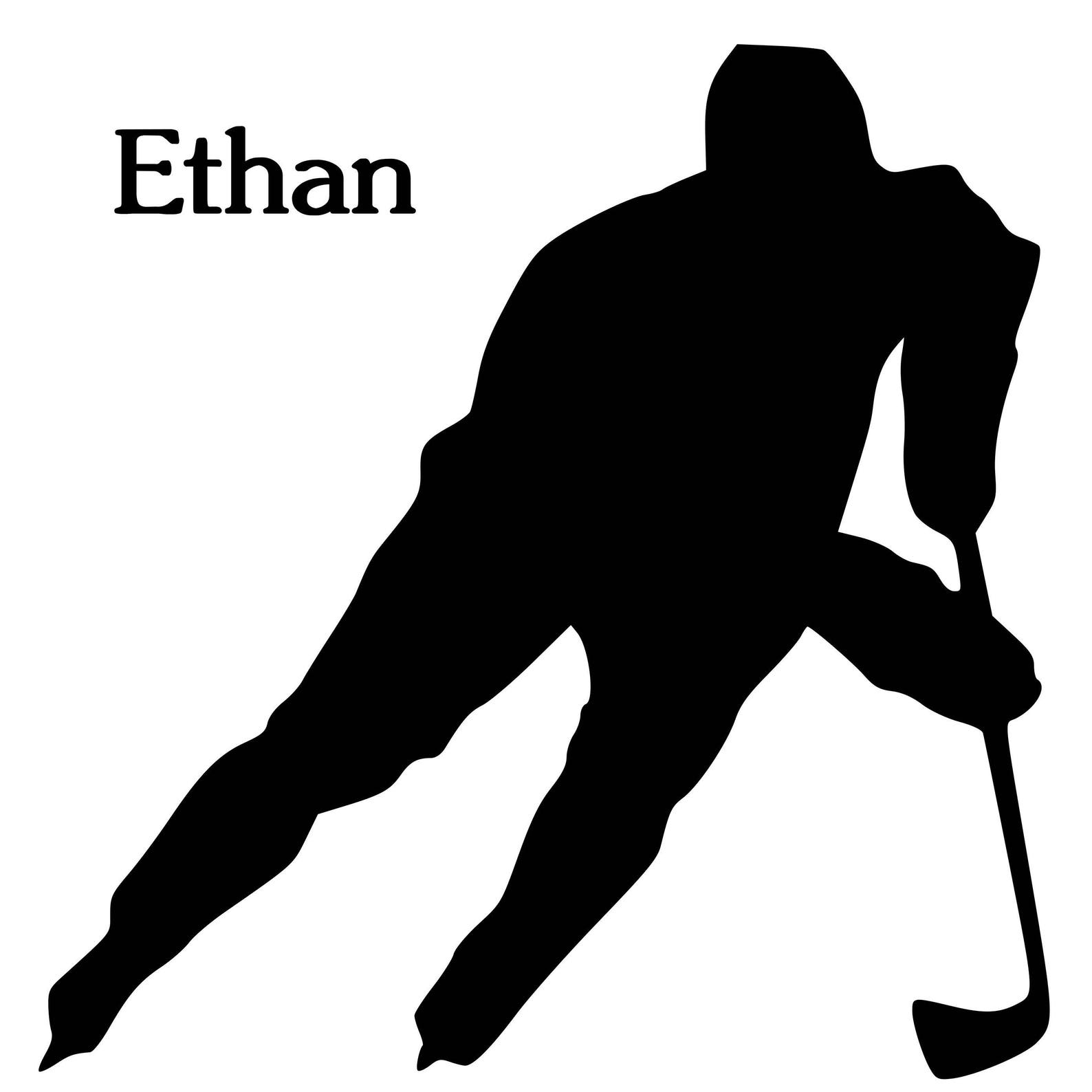 Hockey Decalpersonalized Decal Hockeypersonalized Hockey Etsy