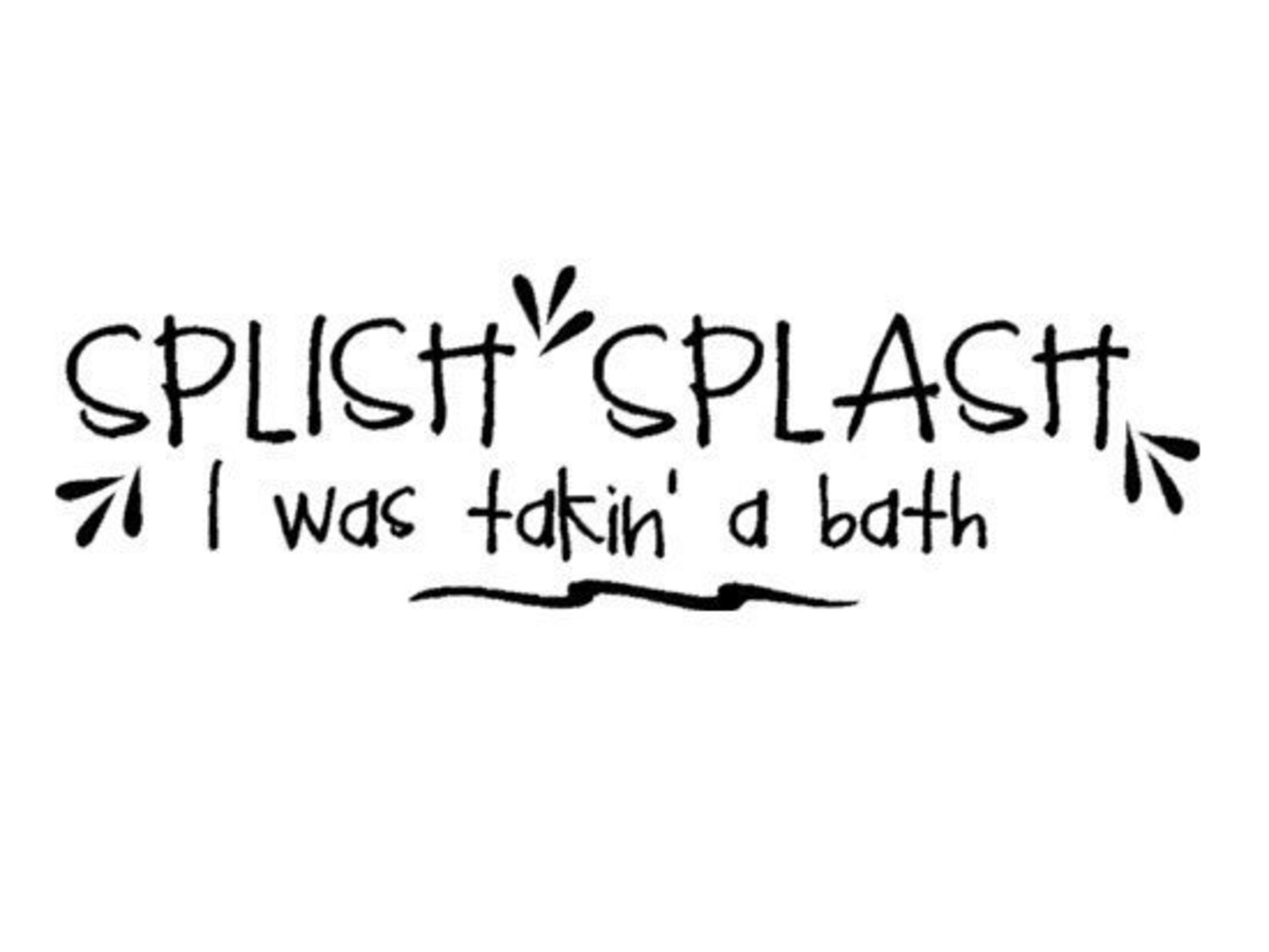 Bathroom Wall Quote Sticker Wall Words Bath Wall Decal Etsy