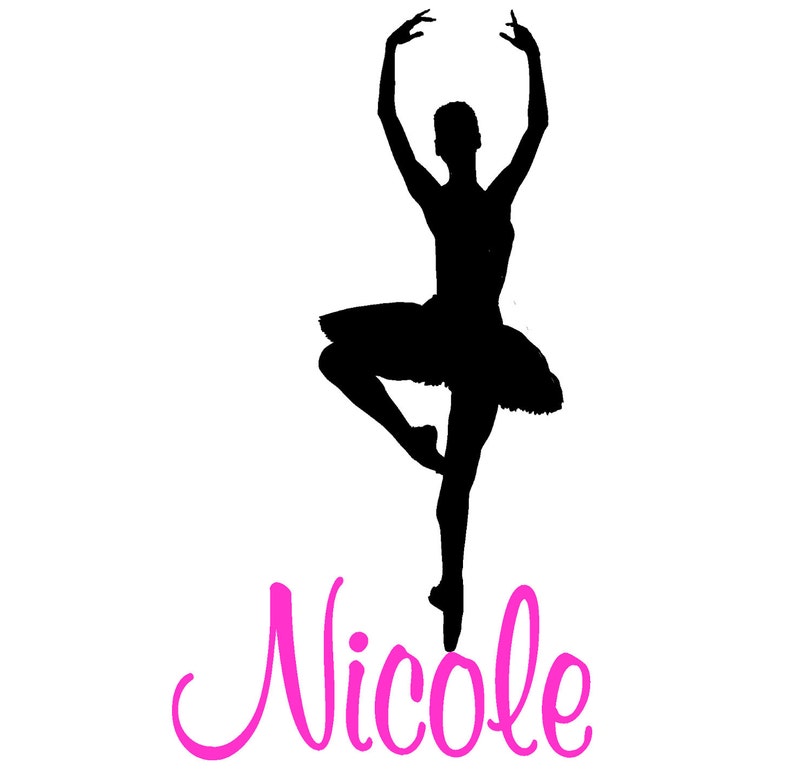 Ballerina Wandtattoo Name Wandaufkleber Mädchen Schlafzimmer | Etsy