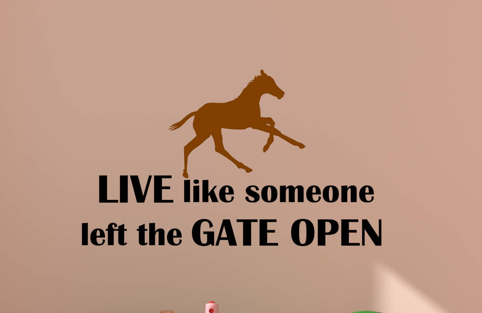 Horse Decal Quote Wall Sticker Wall Words Decal Girls Room Etsy