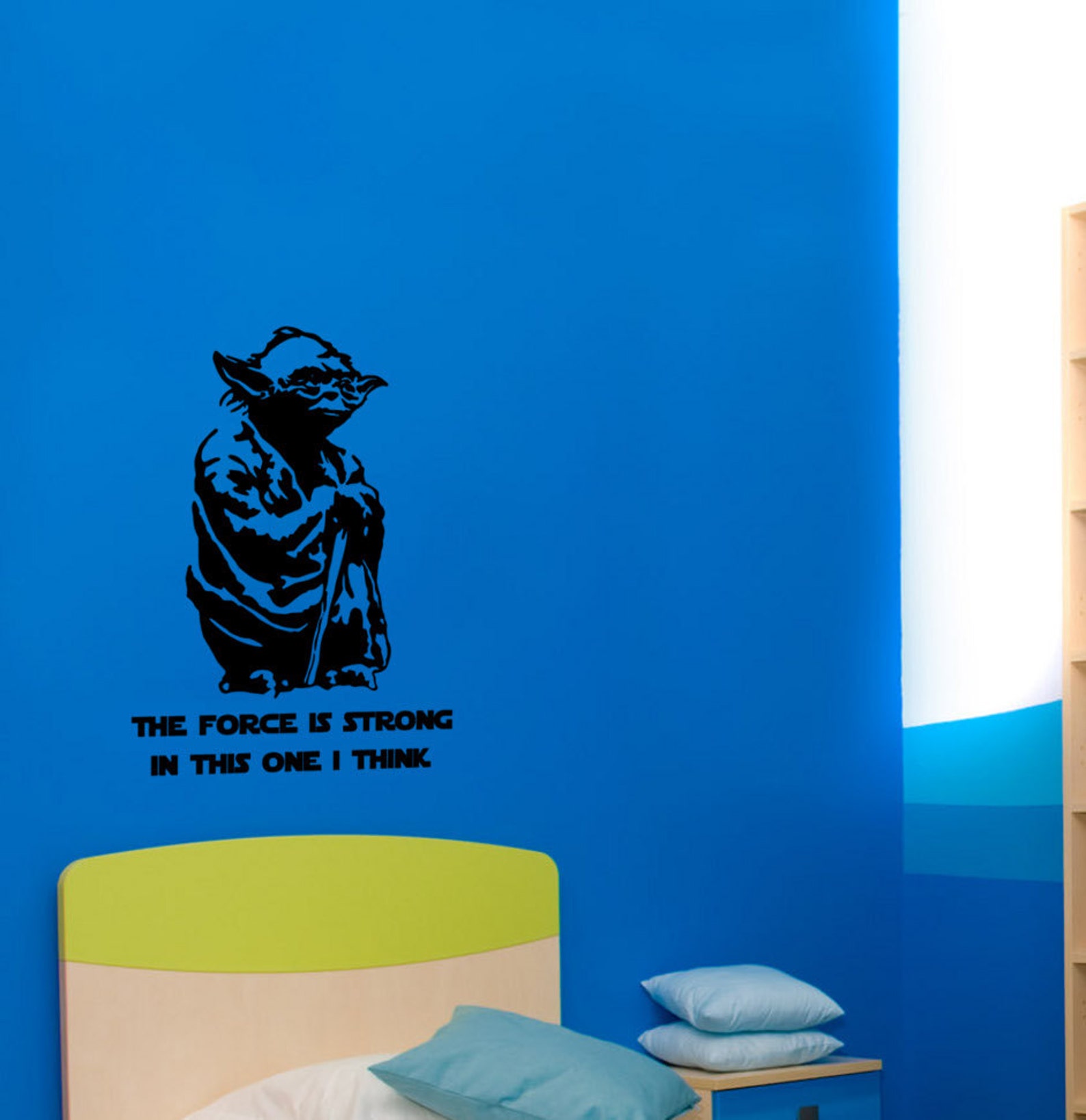 Star Wars Wall Decal Star Wars Yoda Quote Wall Decal Star Wars Etsy