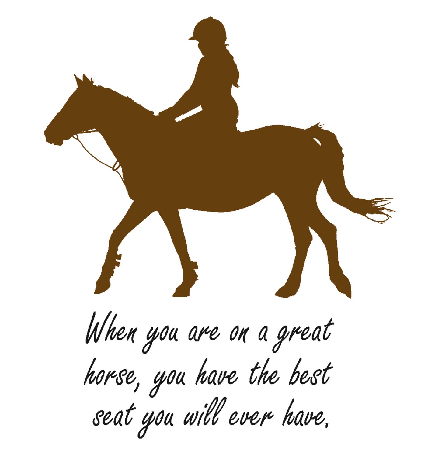Horse Decal Horse Rider Wall Words Quote Word Art Teen Girl Etsy