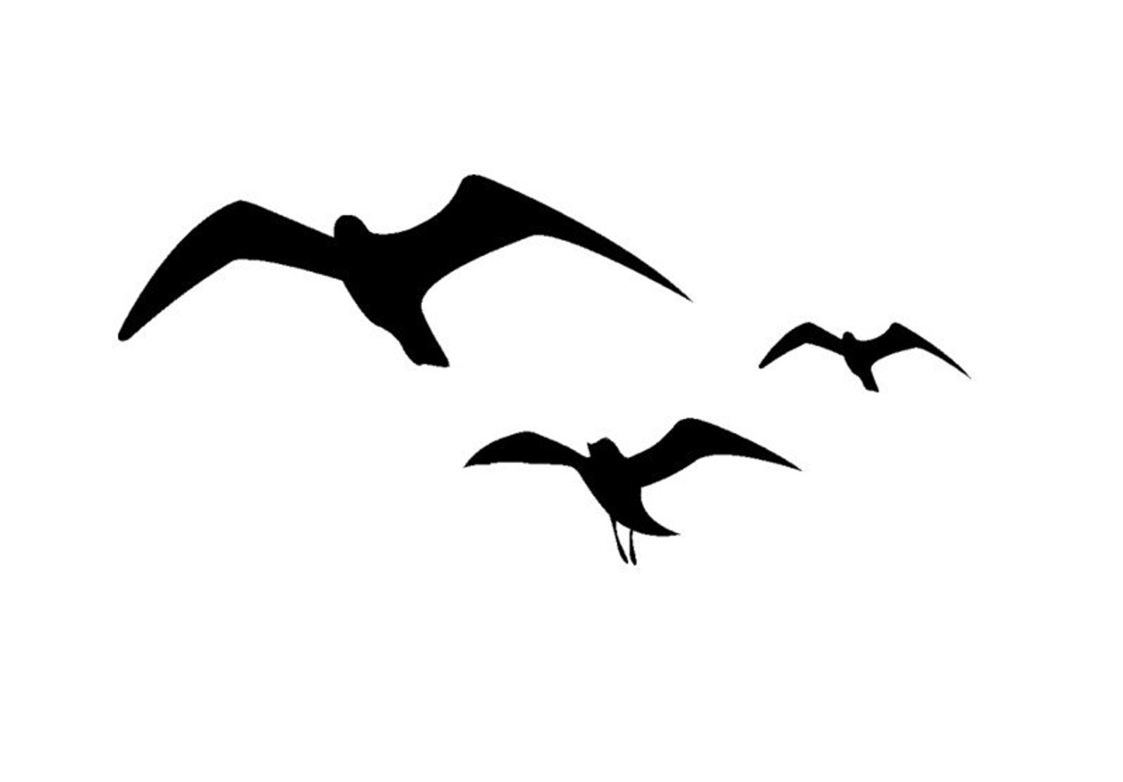 Seagull Wall Decal Bathroom Sticker Window Bird Decal Ocean Etsy