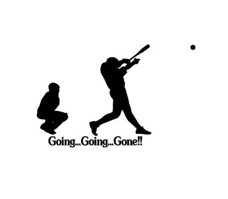 Baseball Decal Sports Sticker Wall Words Team Sports Wall Etsy