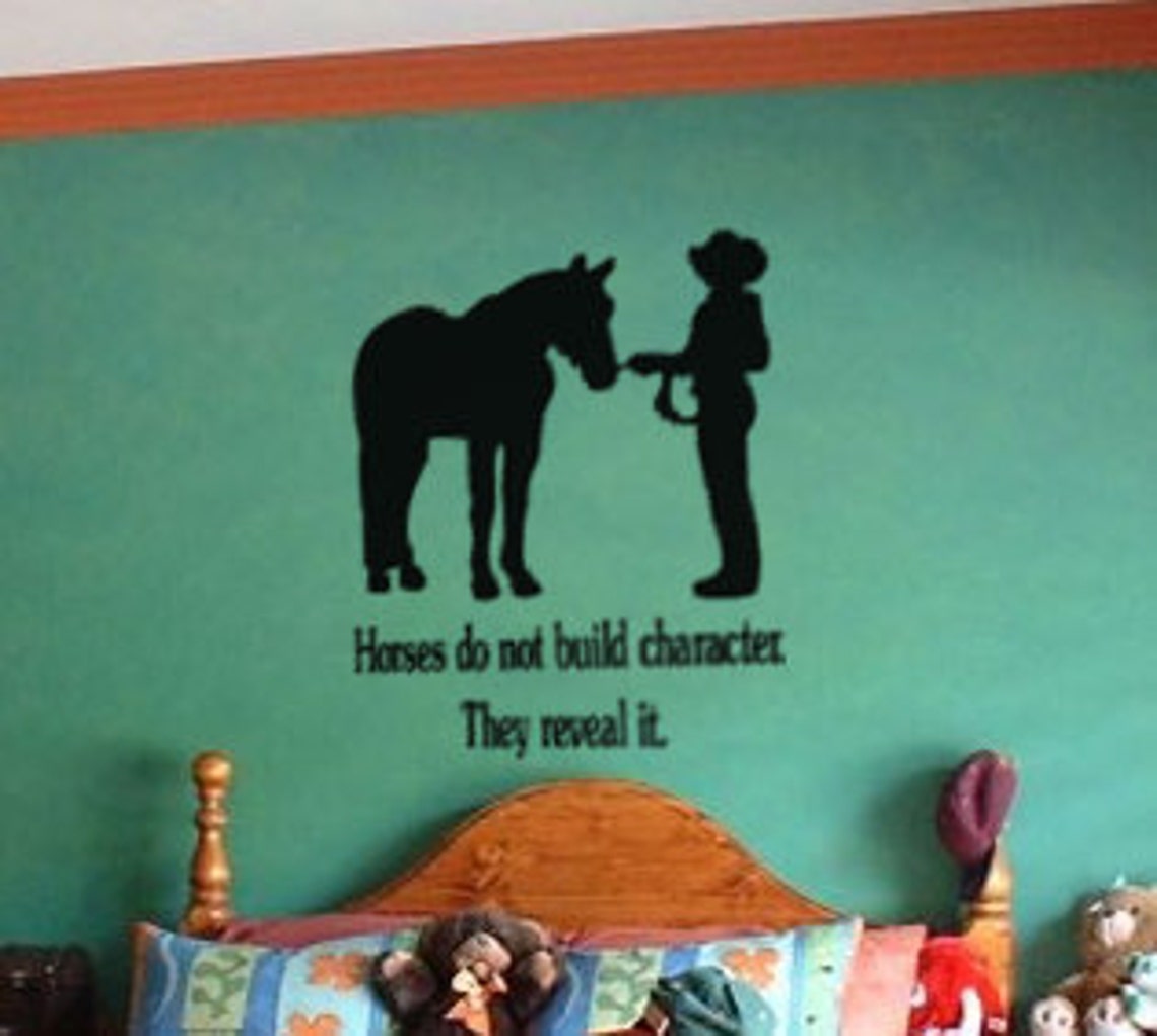 Horse decalQuote decalHorse stickerQuote stickerHorse wall Etsy