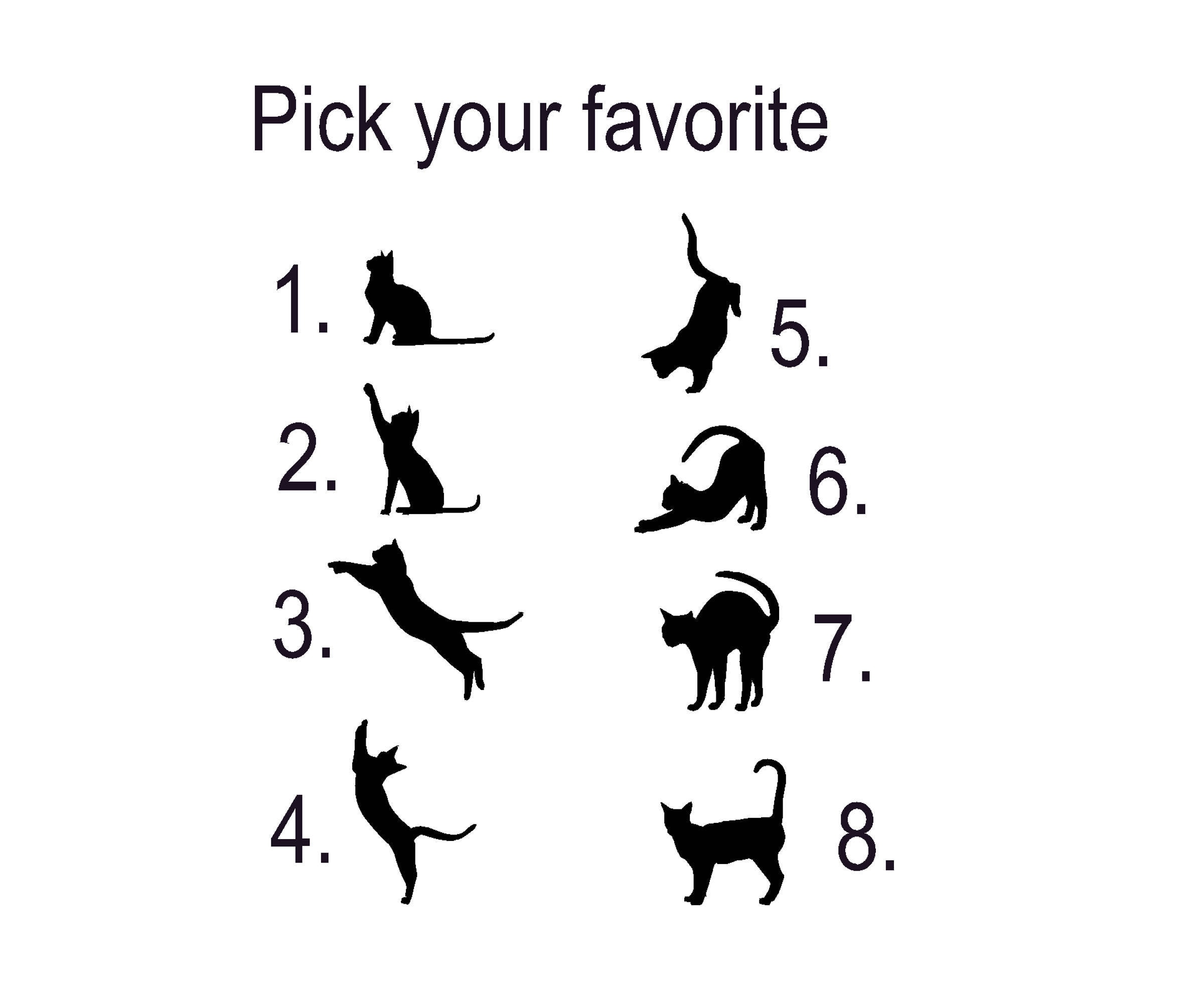 Cat Vinyl Decal Kitten Sticker Window Mirror Girls Room Etsy