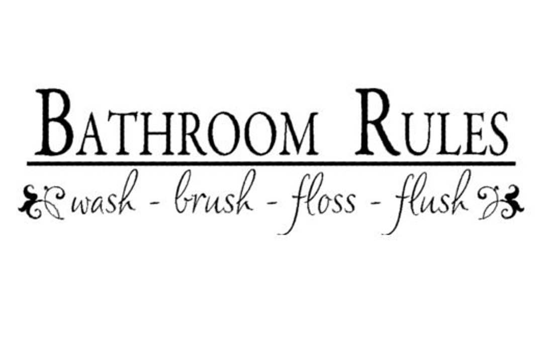 Bathroom Decalquote Decalbathroom Decorquote Stickervinyl Etsy