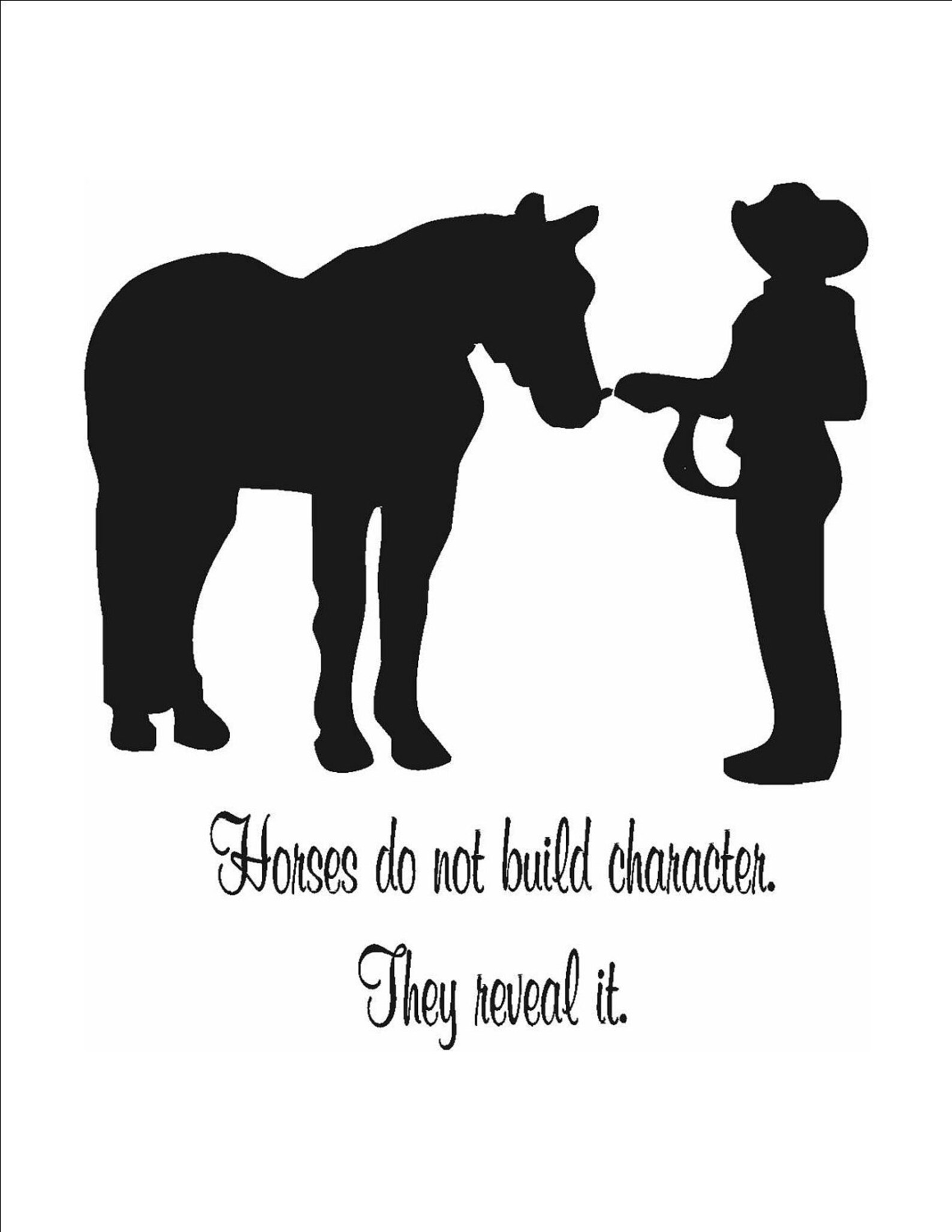 Horse Decalquote Decalhorse Stickerquote Stickerhorse Wall Etsy