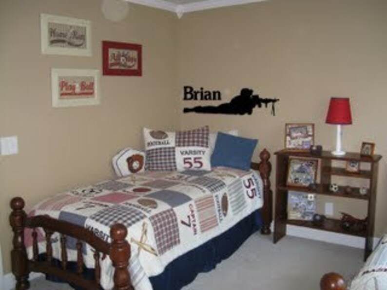 Militärische Soldat Wand Aufkleber Sniper-Aufkleber jungen | Etsy