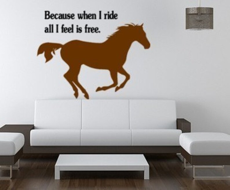 Horse Wall Decal Pony Quote Girl Boy Teen Childs Bedroom Decor Etsy