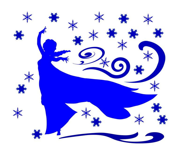 Queen Elsa Frozen Decalnursery Decalfrozen Decalgirls Etsy