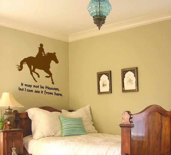 Horse decalHorse quote decalVinyl wall stickerHorse wall Etsy
