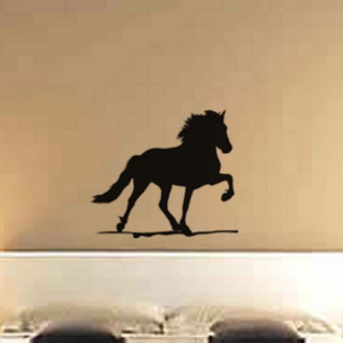 Horse Pony Decal Mustang Sticker Western Childs Room Etsy
