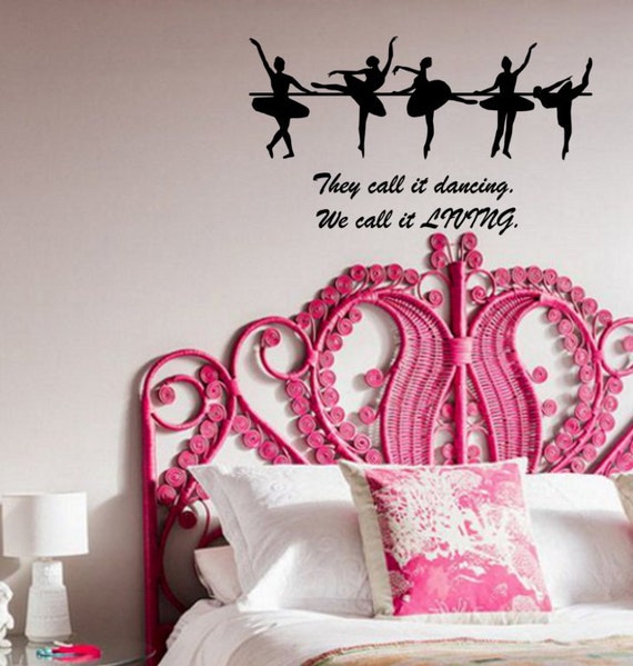 Dance Wall Decal Dance Quote Wall Decal Quote Decal Dance Quote Girls Bedroom Teen College Dorm Kids Room Decal Girls Room 27 x 11