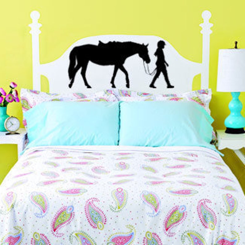 Horse Rider Wall Decal Tween Teen Girls Bedroom Decoration Etsy