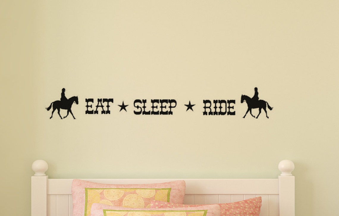 Horse Quote Decal Wall Words Sticker Pony Western Wall Etsy