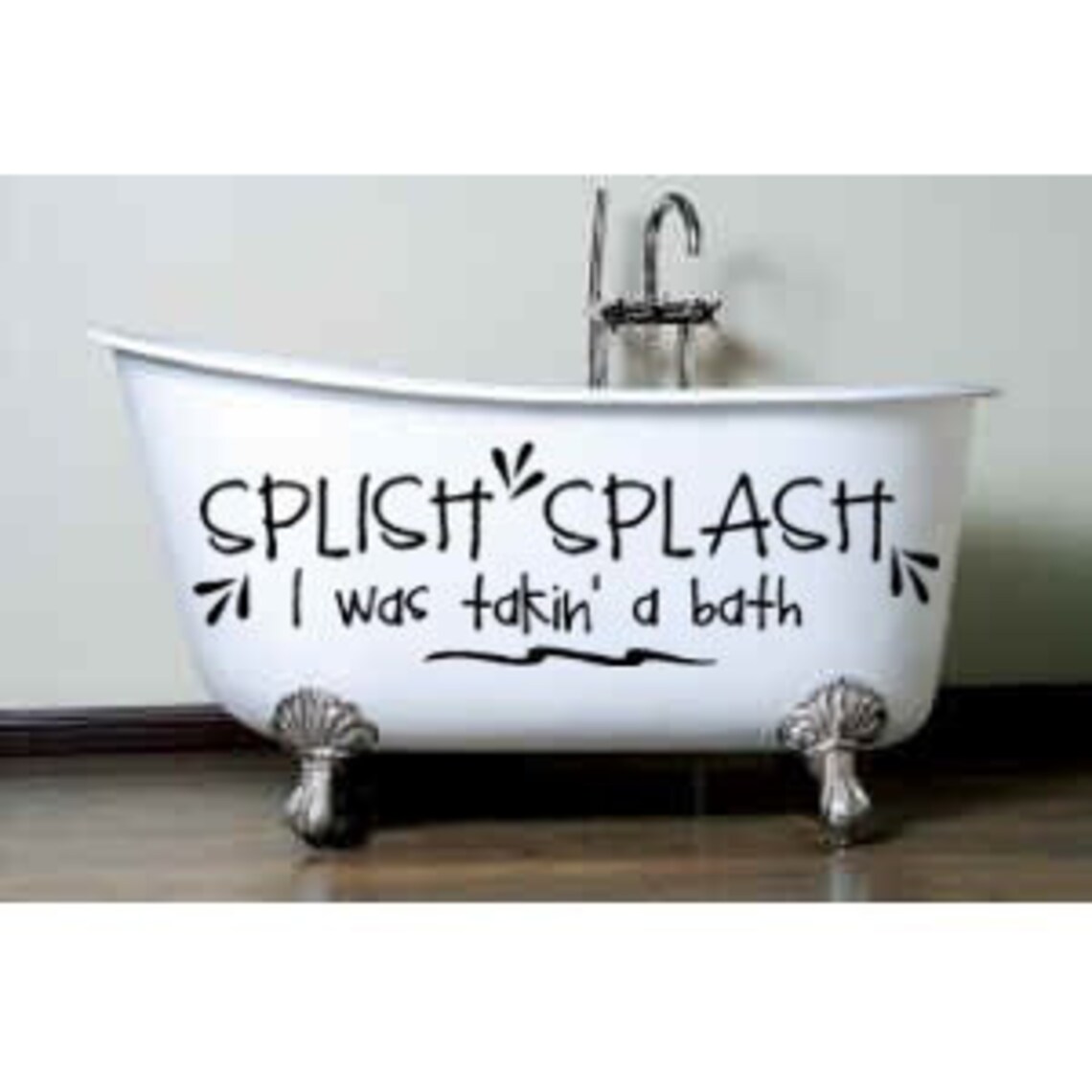 Bathroom Wall Quote Sticker Wall Words Bath Wall Decal Etsy