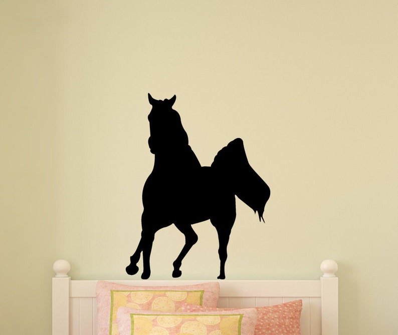 Girls Horse Wall Decal Running Mustang Sticker Tween Teen Etsy