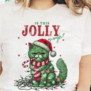 Grinch Kitty Christmas SVG, Funny Cat Santa Reindeer Cut Files (Digital Download)