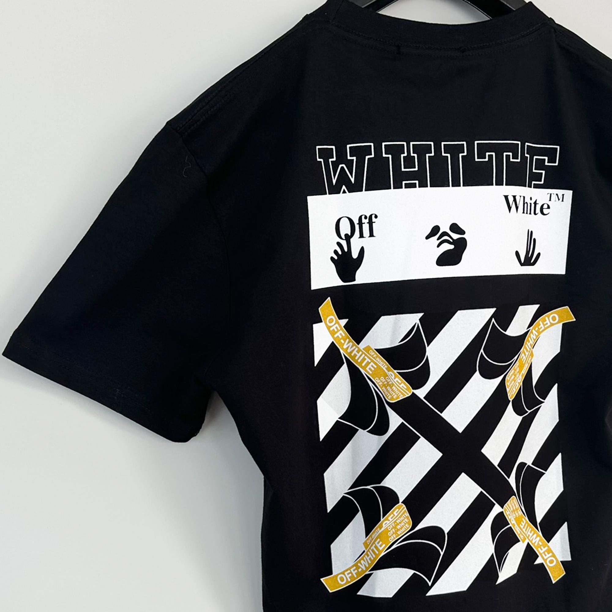 OFF-WHITE Logo Chest Print and White&yellow Rabbit Back