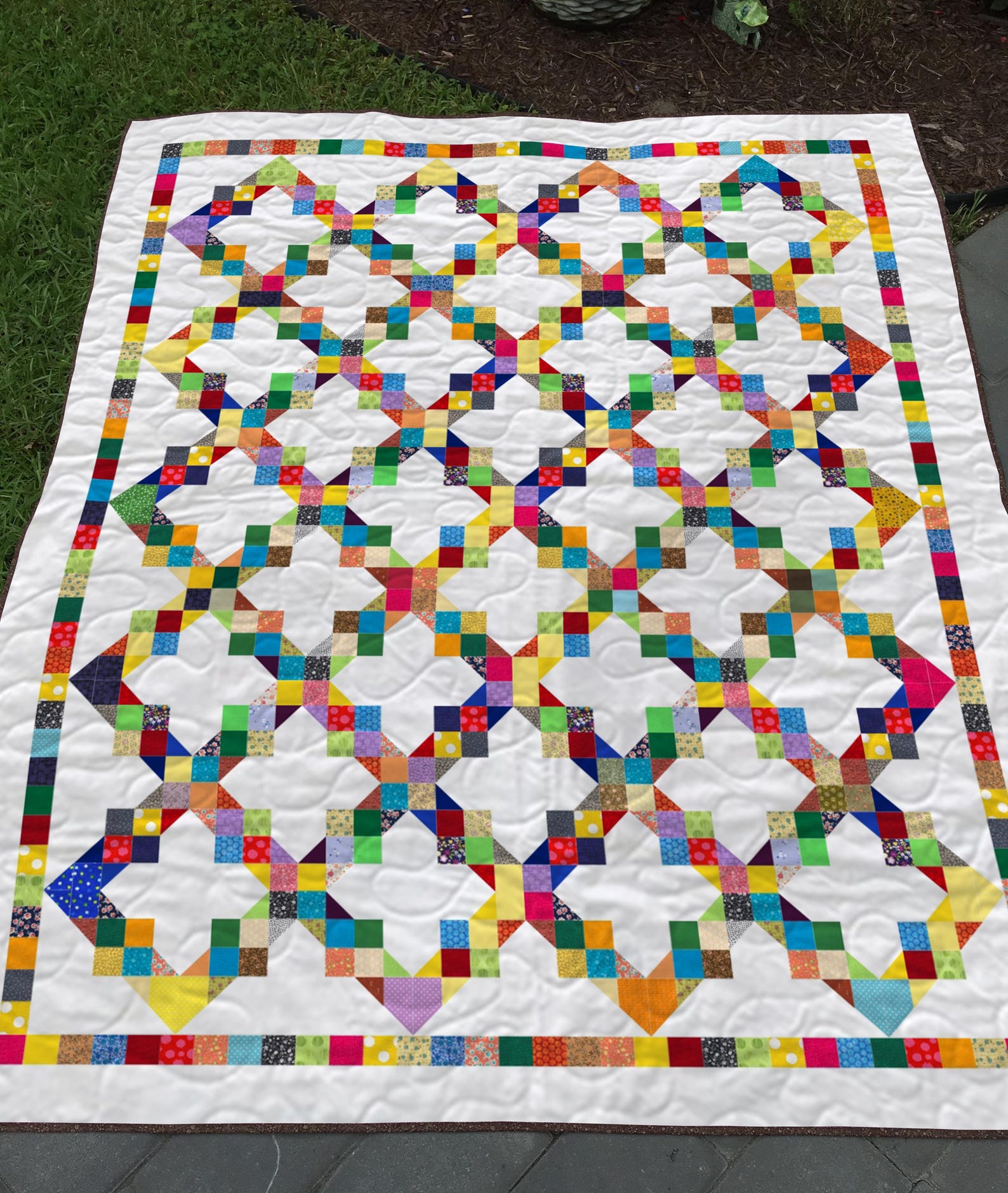 Linked Rainbows Quilt Pattern - Etsy
