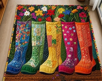Blooming Boots Quilt Pattern