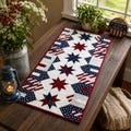 Patriotic Table Runner Quilt Pattern 3365T , Americana Stars, Red White Blue (17 x 36 inches) product logo