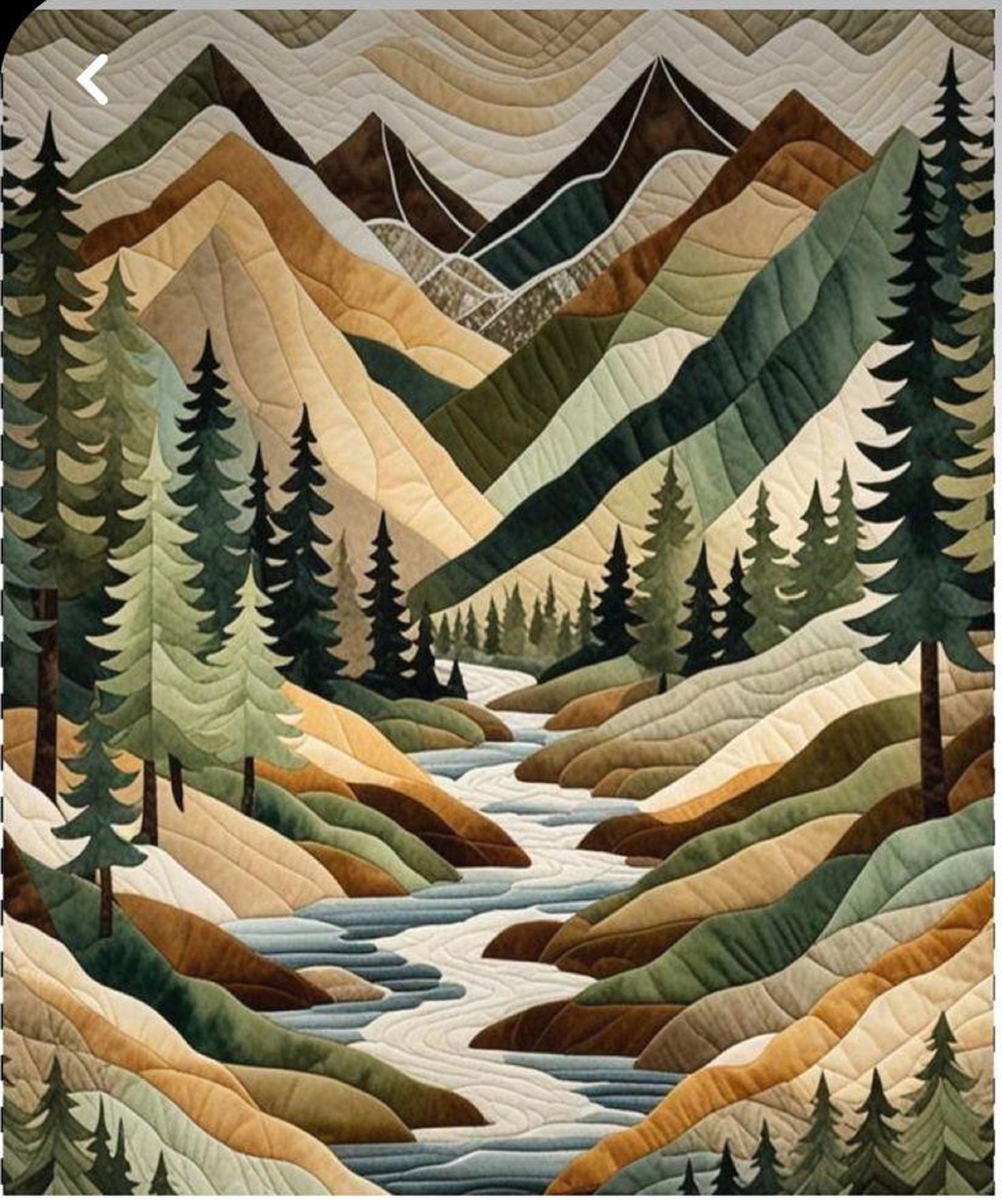 Mountain Echoes 2148 Quilt Pattern, Forest River Wall Hanging, Cozy ...