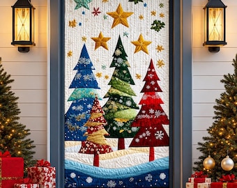 Starlit Season 3019T  Christmas Tree Quilt Pattern, Winter Forest Wall Hanging Decor