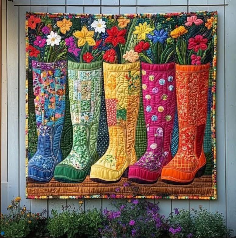 Blooming Boots Quilt Pattern - Etsy