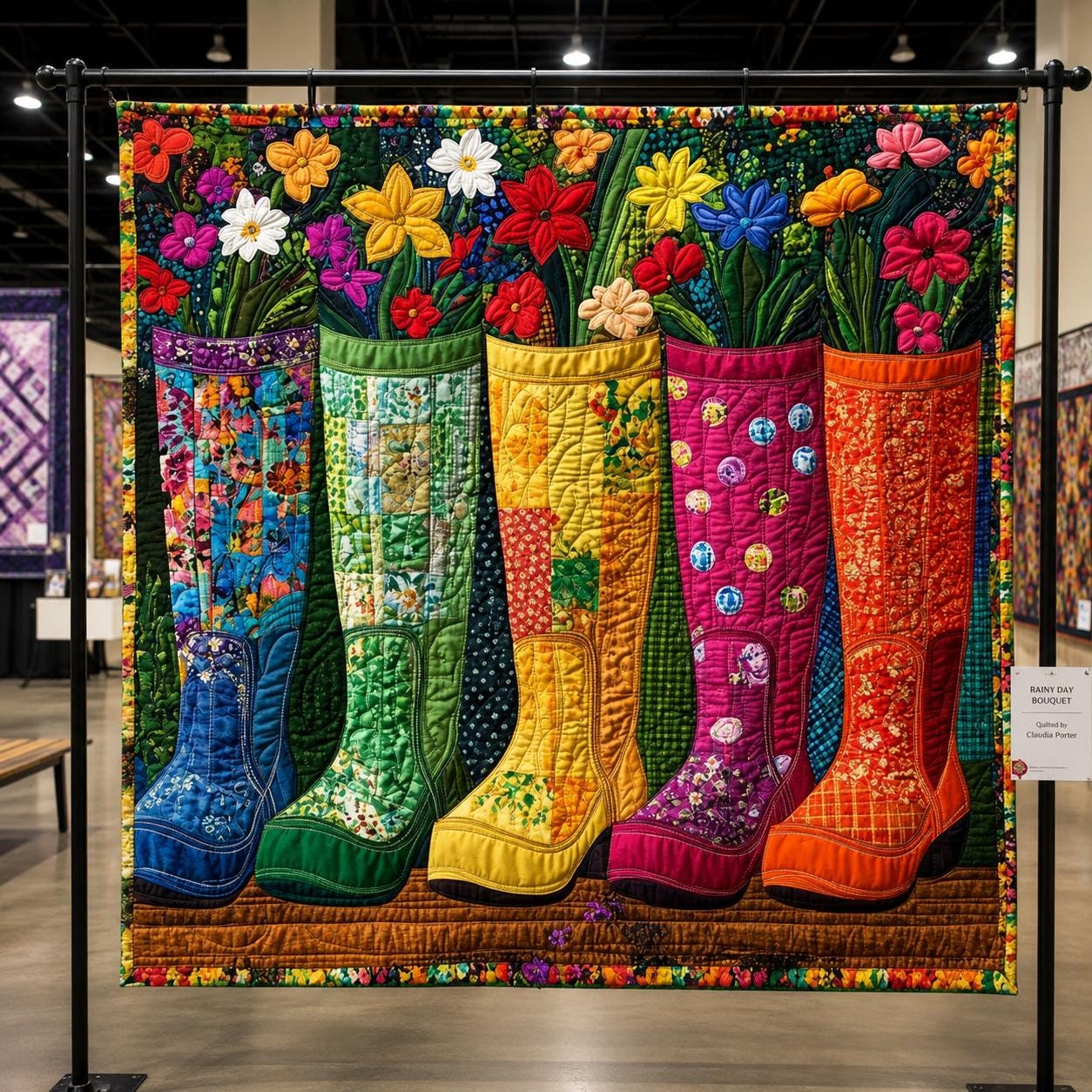 Blooming Boots Quilt Pattern - Etsy