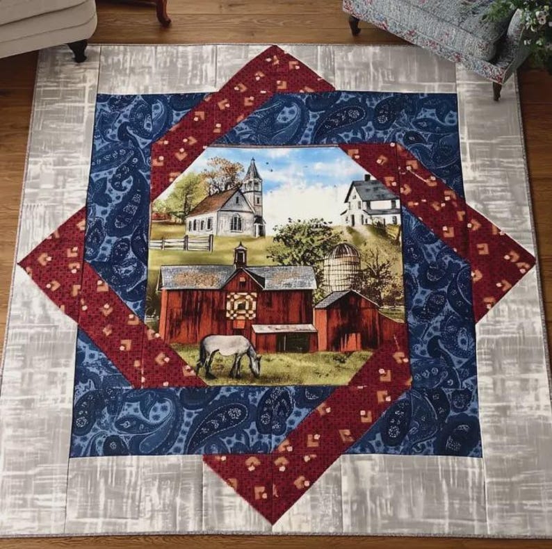 Country Rug Pattern Country Heart Quilt Pattern (printed Edition) - Etsy