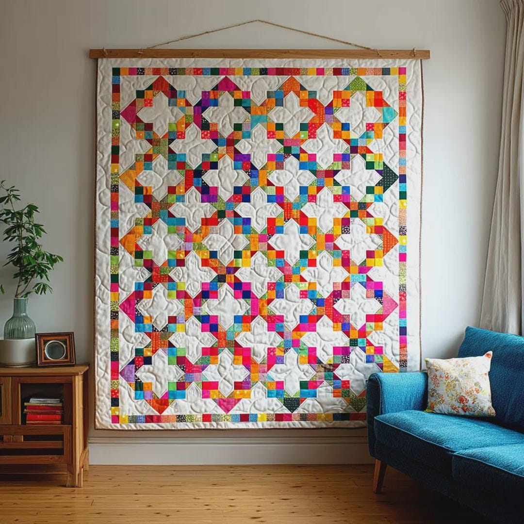Linked Rainbows Quilt Pattern - Etsy