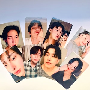 Ateez KPOP Fanmade Bare Face Photocard Set