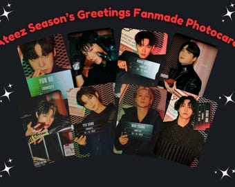 ATEEZ fromm 4.0 コンプ トレカ chocolate OT8 Ateez Fansign Chocolate Ver Photocards -preorder - Etsy