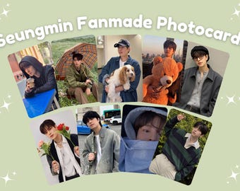 Stray Kids Seungmin Boyfriend Fanmade KPOP Photocards