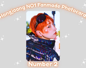 Ateez Hongjoong NO1 Fanmade KPOP Photocard - Etsy