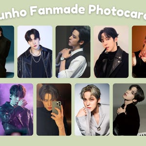 Ateez Yunho Fanmade KPOP Photocards