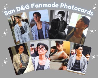 Ateez Choi San D&G MFW Fanmade KPOP Photocards