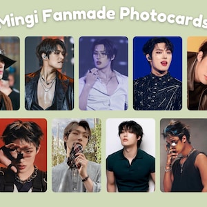 Ateez Mingi Fanmade KPOP Photocards
