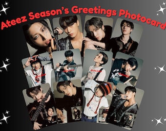 Ateez Seasons Greetings 2022 Photocards Set -preorder - Etsy