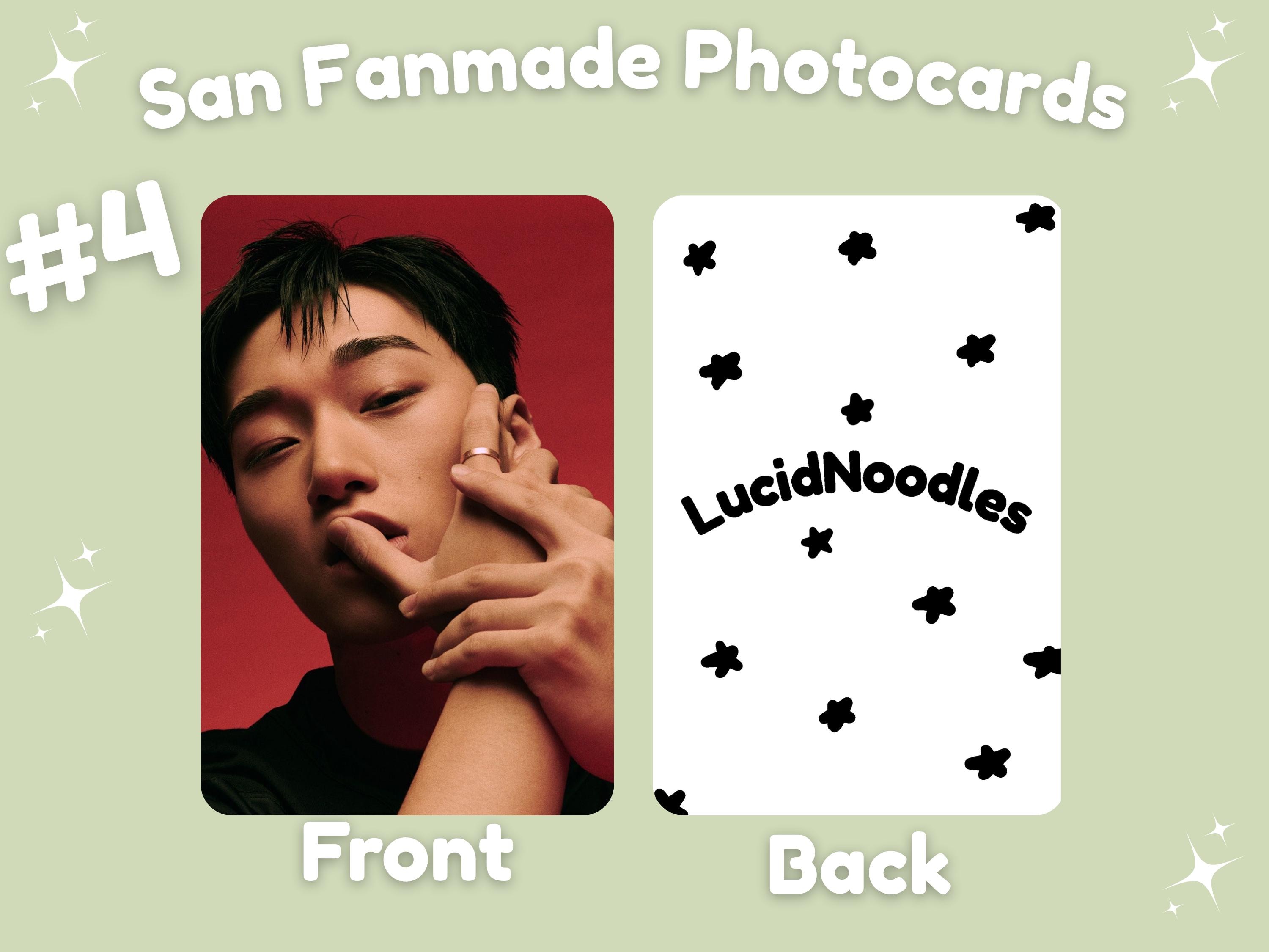 Ateez Choi San Fanmade KPOP Photocards - Etsy