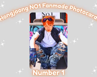 Ateez Hongjoong NO1 Fanmade KPOP Photocard - Etsy