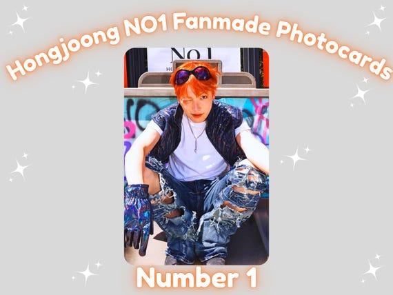 Ateez Hongjoong NO1 Fanmade KPOP Photocard - Etsy