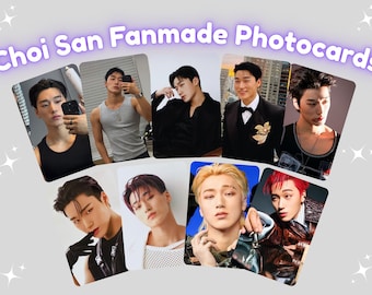 Ateez Choi San Fanmade KPOP Photocards