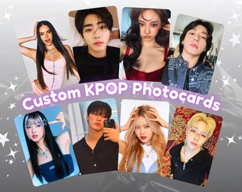 Custom Double Sided Fanmade K-pop Photocards