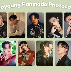 Ateez Wooyoung Fanmade KPOP Photocards