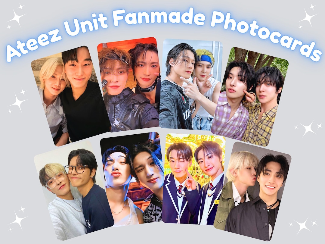 Ateez Unit Fanmade KPOP Photocards - Etsy